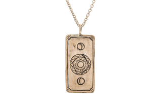 Wheel of Fortune Tarot Card Necklace