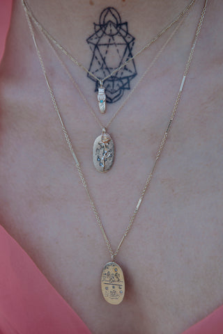 Collier Rose Céleste