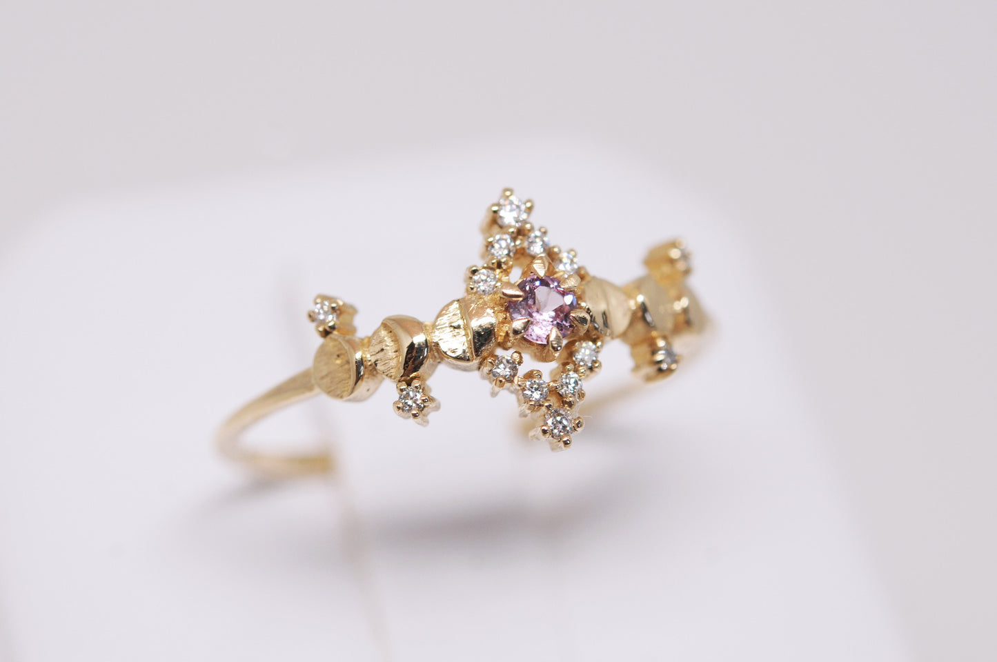 Pink Sapphire Cosmic Witch Ring