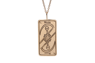 Death Tarot Card Necklace