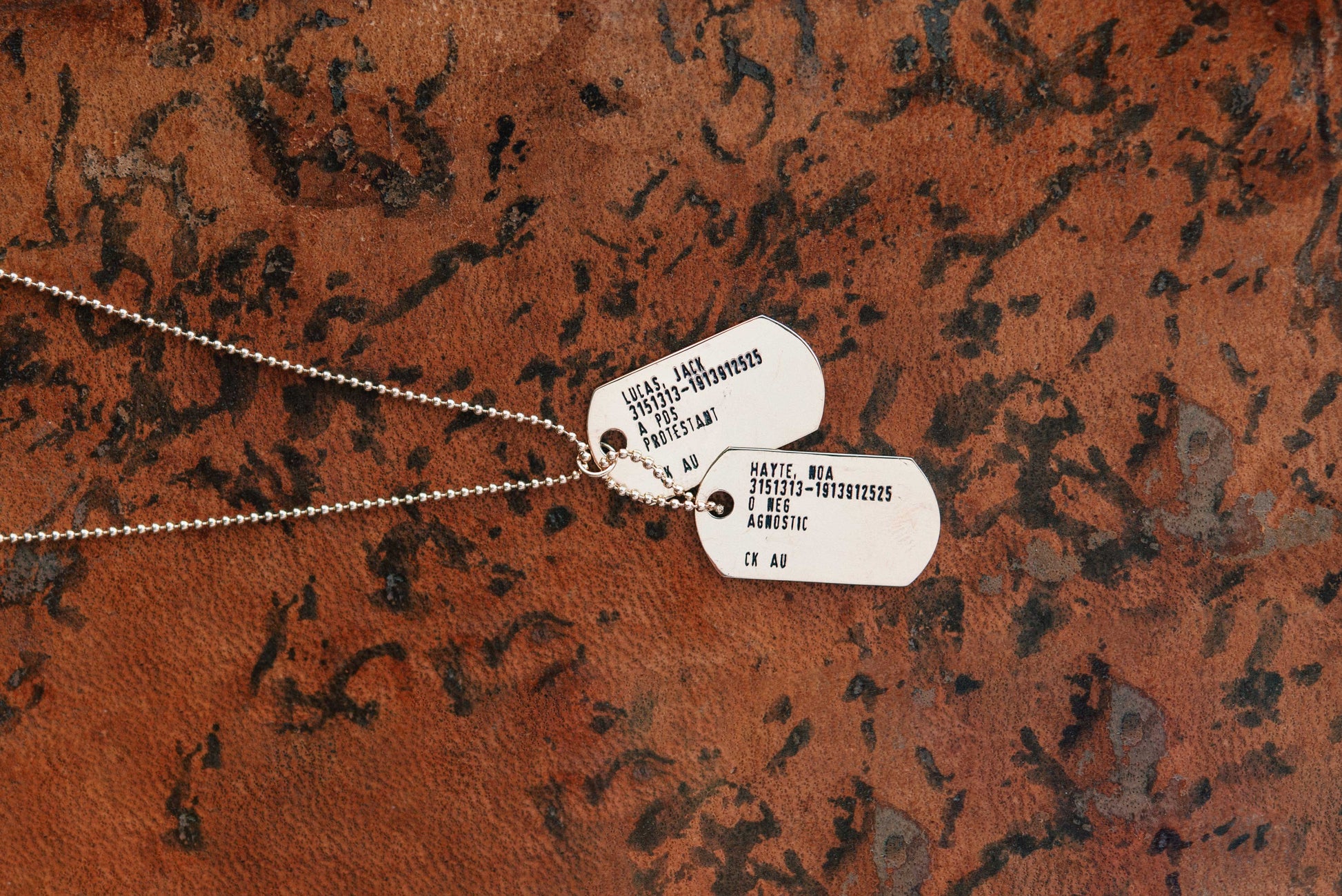 100 Custom Military Size Metal Dog Tags - 100 Tags with Chains -  SophiaImpressions