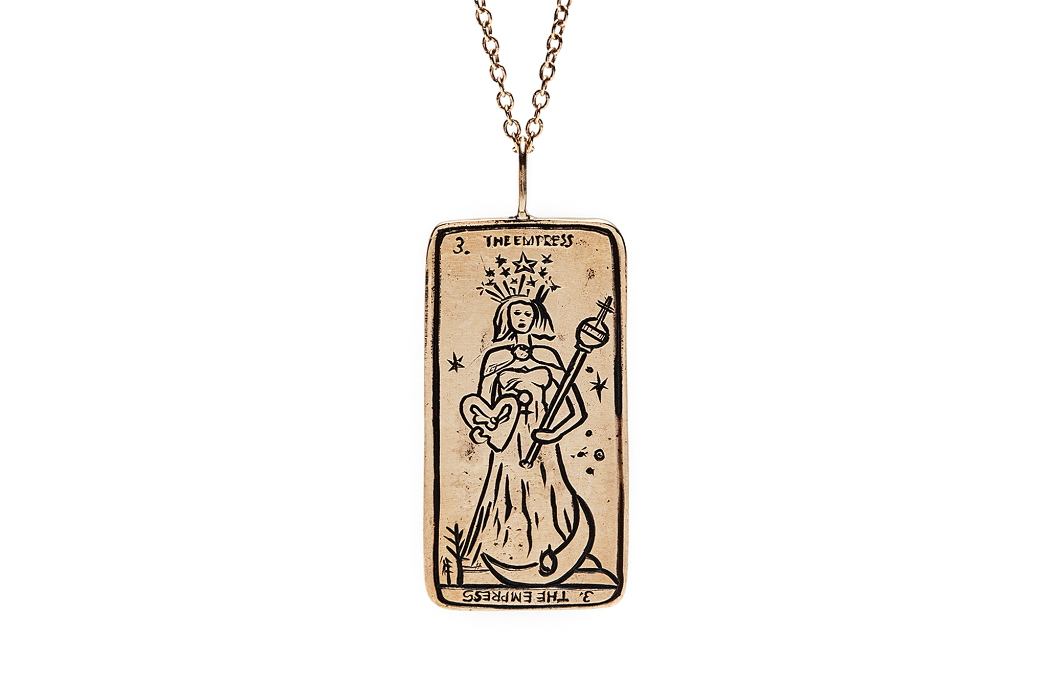 The Empress Tarot Card Necklace – Sofia Zakia The Empress Tarot Card Necklace – Sofia Zakia