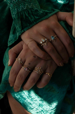 Bague Oracle Saphir Rosecut