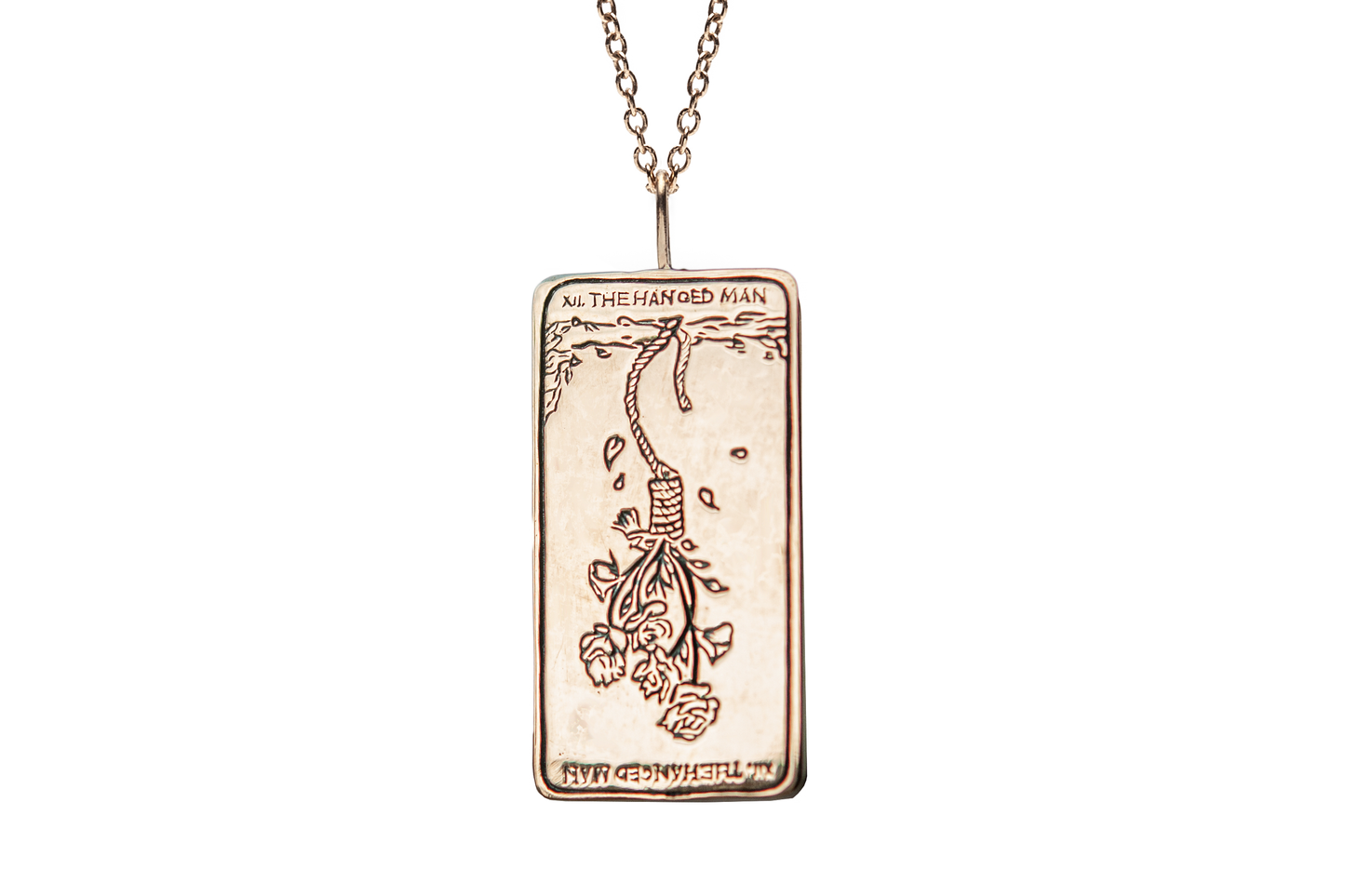 The Hanged One Tarot Card Necklace