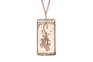 The Hanged One Tarot Card Necklace