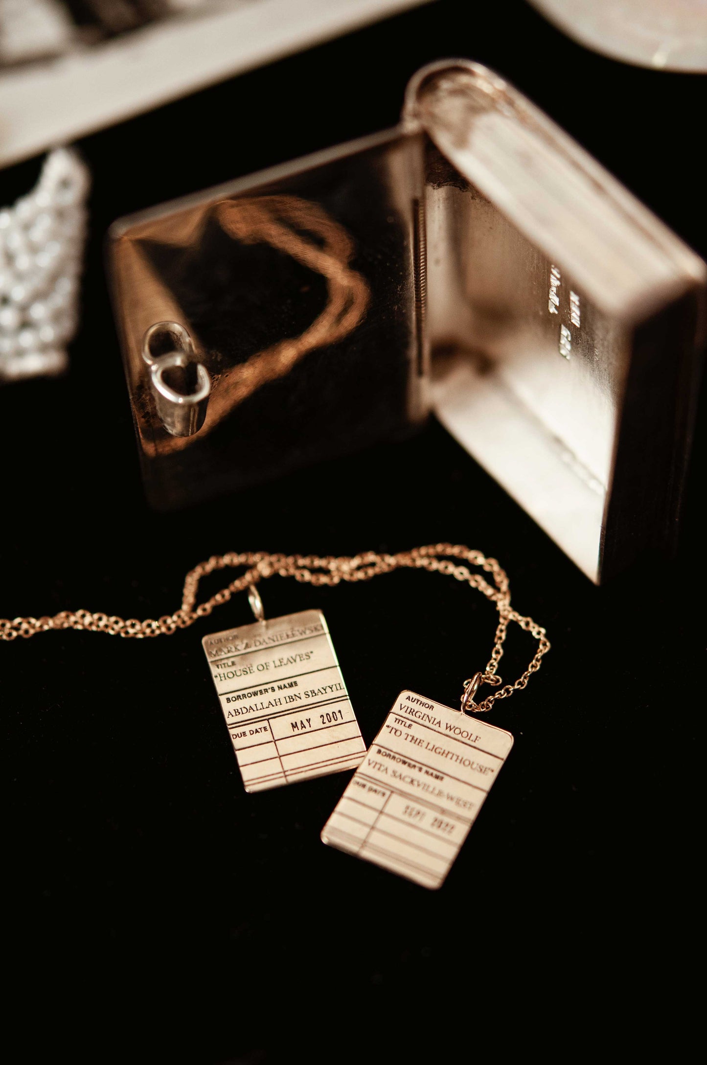 Customizable Library Card Necklace