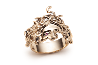 Bague Voile de Méduse Rubis