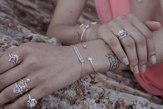 Bracelet manchette ouvert Pluto & Charon