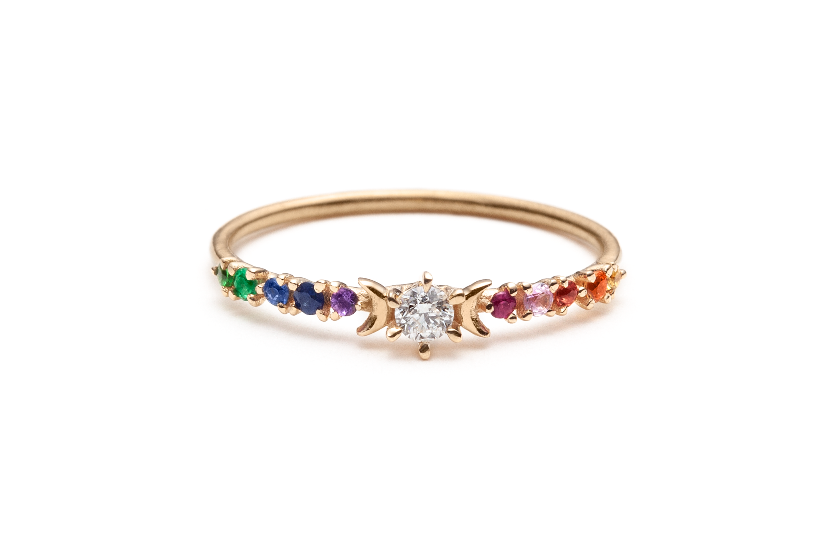 Rainbow Stardust Ring – Sofia Zakia Rainbow Stardust Ring – Sofia Zakia