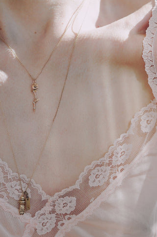 Collier Rose Céleste