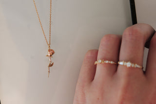 Collier Rose Céleste