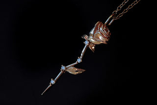 Collier Rose Céleste