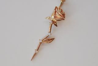 Collier Rose Céleste
