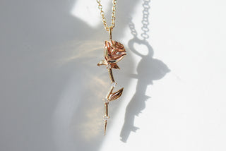 Collier Rose Céleste