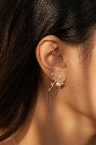 Boucle d'oreille étoile souhaitant