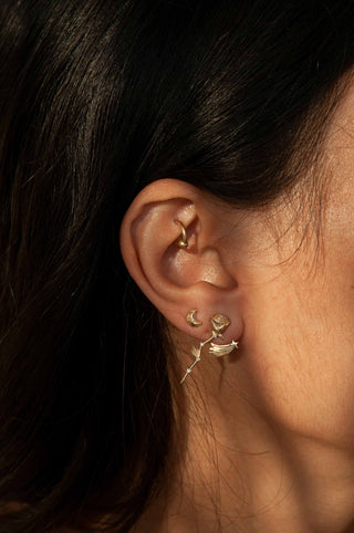 Boucle d'oreille étoile souhaitant