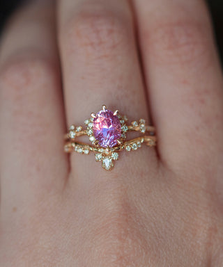 Bague OOAK Eos - Saphir Padparadscha 2.07ct