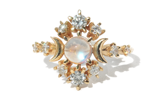 Bague Wandering Cosmos Pierre de lune