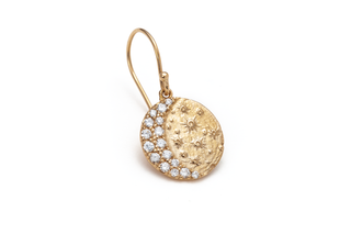 Boucle d'oreille croissant de lune décroissante